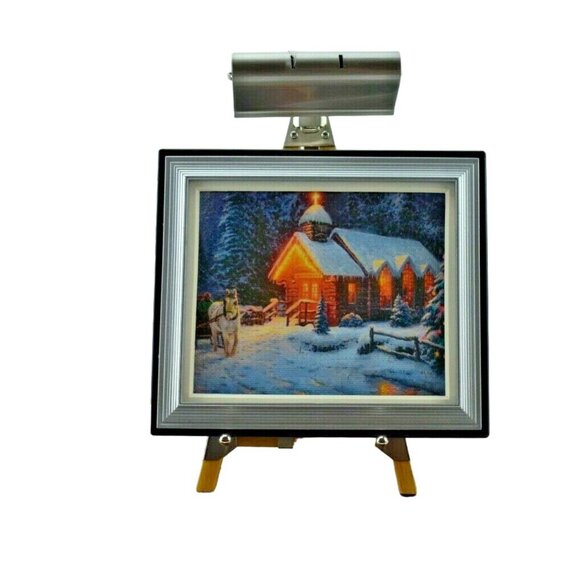 Out of the Blue Mini Masters Thomas Kinkade Miniature Fine Art with Easel - Picture 8 of 8